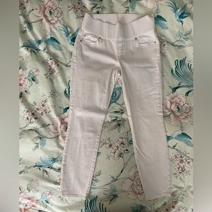 Gap Maternity Demi Panel True Skinny Jeans White size 29/8 EUC